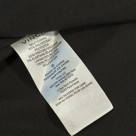 Vince Black Strapless Midi Dress - Picture 9 of 9